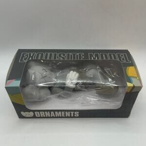 KAWS Statue Home Decoration Resin Art Layind Down 6" Grey Trendy Ornaments